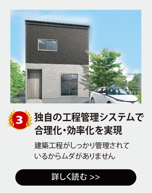 おてごろホーム安さの3つの理由